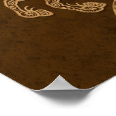 Poster Zodiaque Sagittaire Brown complexe (Coin)