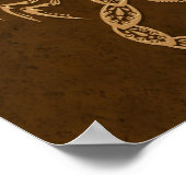 Poster Zodiaque Scorpio Brown complexe (Coin)