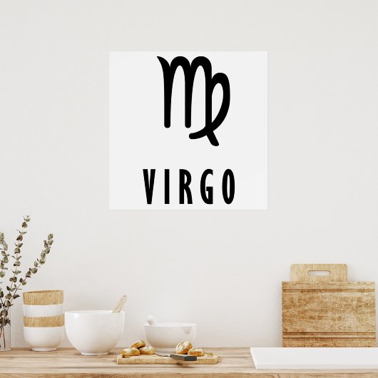 Poster Zodiaque virgo (Cuisine)
