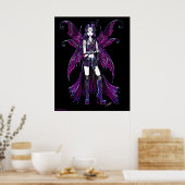 Poster "Zoe" Fée Rose Chaud (Cuisine)