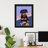 Poster Zoé sur l'affiche irrésistible (Bureau à domicile)