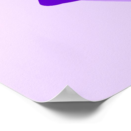 Poster Zoey en violet (Coin)