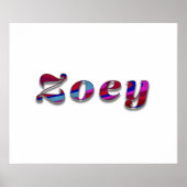 Poster Zoey-Funky Wave Design (Devant)