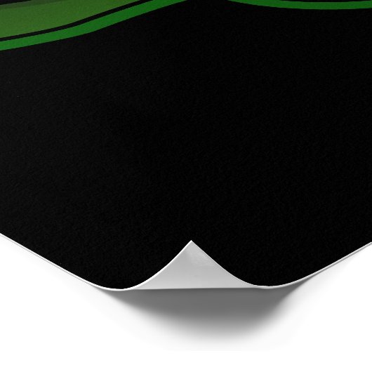 Poster Zom-perles Funny Zombie perles Pun Dark BG (Coin)