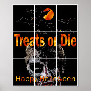 Poster Zombi de Halloween