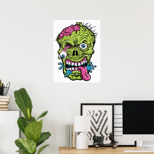 Poster Zombie (Thuiskantoor)