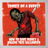 Poster Zombie À L'Halloween Budget (Devant)