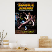 Poster Zombie Ammo™ - "Out of Ammo !" (Cuisine)