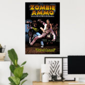 Poster Zombie Ammo™ - "Out of Ammo !" (Bureau à domicile)