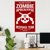 Poster Zombie Apocalypse (Bureau à domicile)
