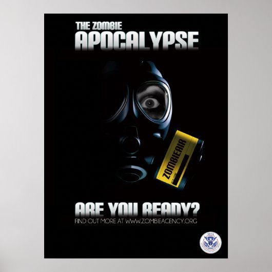 Poster Zombie Apocalypse - Êtes-Vous Prêt? (Devant)