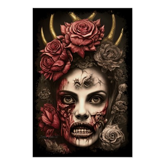 Poster Zombie Babe 02 (Devant)