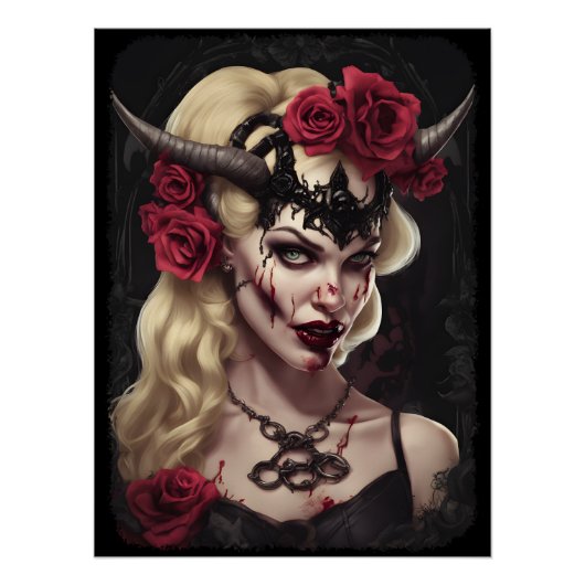 Poster Zombie Babe 06 (Devant)