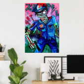 Poster Zombie Cop (Thuiskantoor)