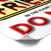 Poster Zombie Friendly Funny (Coin)