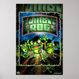 Poster Zombie Frogs