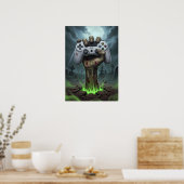 Poster Zombie Gamer Hand - Undead Controller Grip (Cuisine)