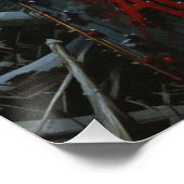 Poster Zombie Ghoul Creepy Graveyard Fullmoon (Coin)