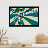 Poster Zombie Jésus Art Nouveau (Cuisine)
