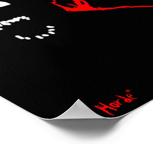 Poster Zombie "La Horde" (Coin)