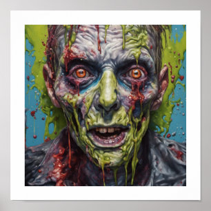 Poster Zombie Mugshot Halloween