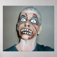 poster zombie peinture faciale
