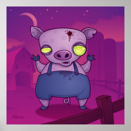 Poster Zombie Pig (Devant)
