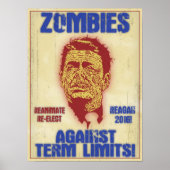 Poster Zombie Reagan - Limites de mandat (Devant)