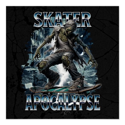 POSTER ZOMBIE SKATER APOCALYPSE (Devant)