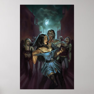 POSTER ZOMBIE TERRORS COUVRE L'IMAGE PAR ALY TELL