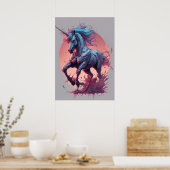Poster Zombie Unicorn (Cuisine)
