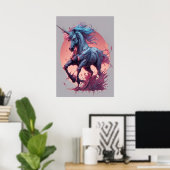 Poster Zombie Unicorn (Bureau à domicile)