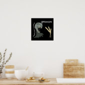 Poster Zombie végétarien veut des grands ! (Cuisine)