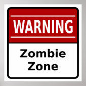 Poster Zombie Zone (Devant)