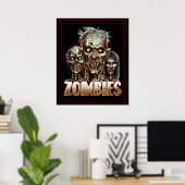 Poster Zombies (Bureau à domicile)