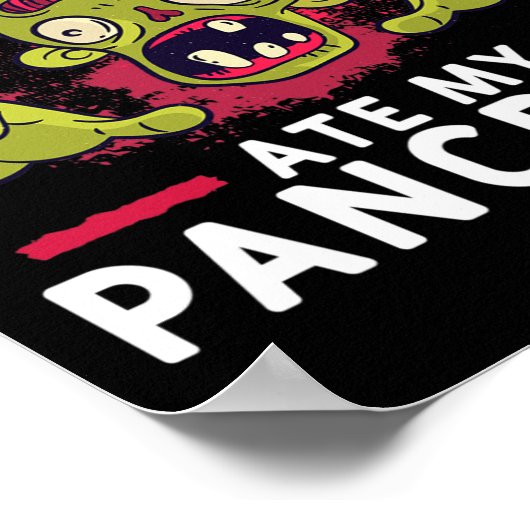 Poster Zombies Ate My Pancreas Fun Pancrease Diabetes Rec (Coin)