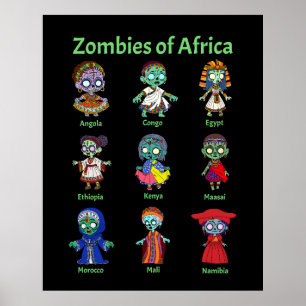 Poster Zombies d'Afrique