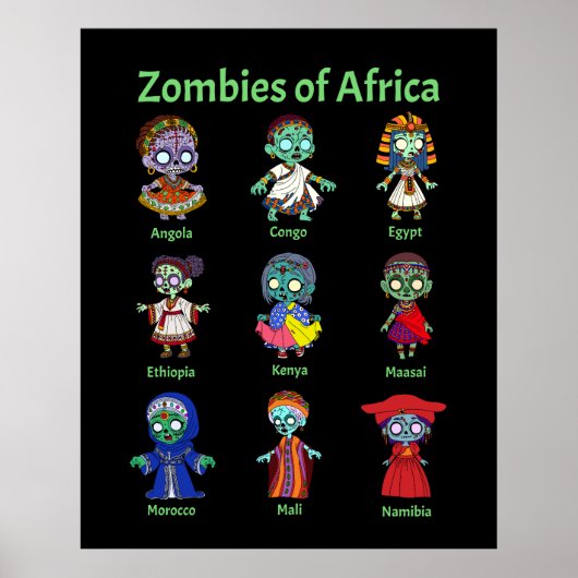 Poster Zombies d'Afrique (Devant)