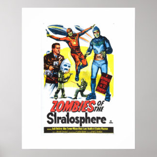 Poster Zombies de la stratosphère