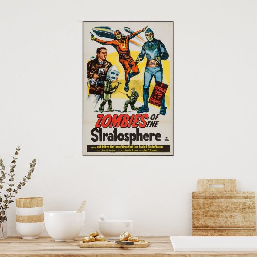 Poster Zombies de la Stratosphère (Cuisine)