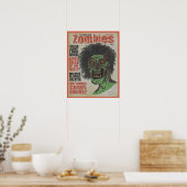 Poster Zombies le magazine Undead (Cuisine)