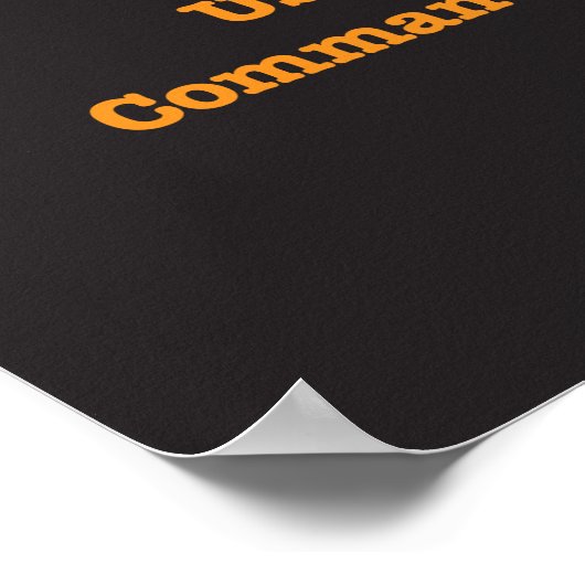 Poster Zombies, mange les gens. (Coin)