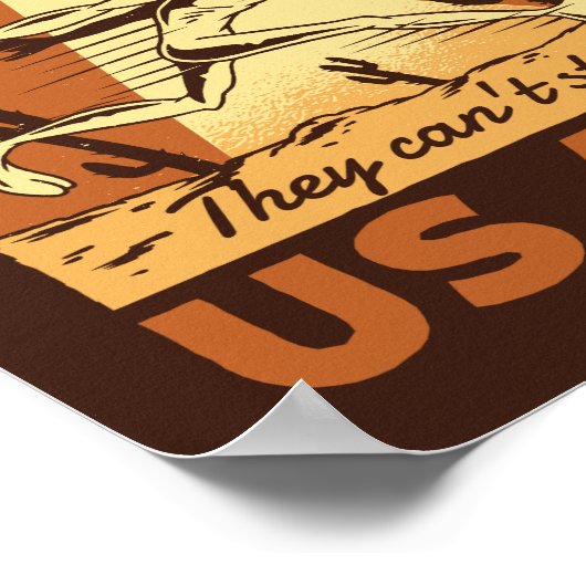 Poster Zone 51 Alien : Ils ne peuvent pas nous arrêter to (Coin)