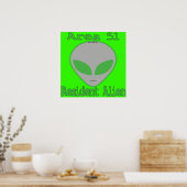 Poster Zone 51 Alien résident (Cuisine)