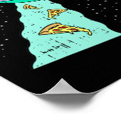 Poster Zone-51 Alien Spacship Pizza Dream Date Easy Hall (Coin)