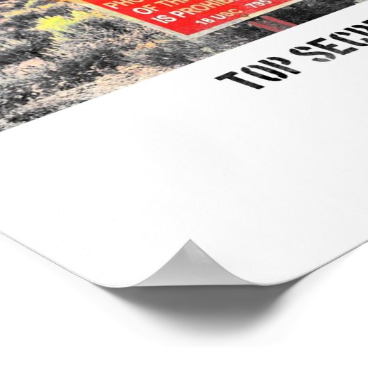 Poster Zone 51 - Haut Secret - Aliens (Coin)