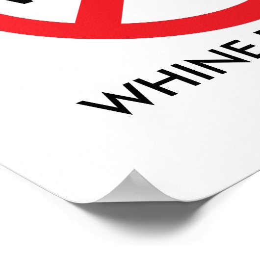 Poster Zone blanche (Coin)