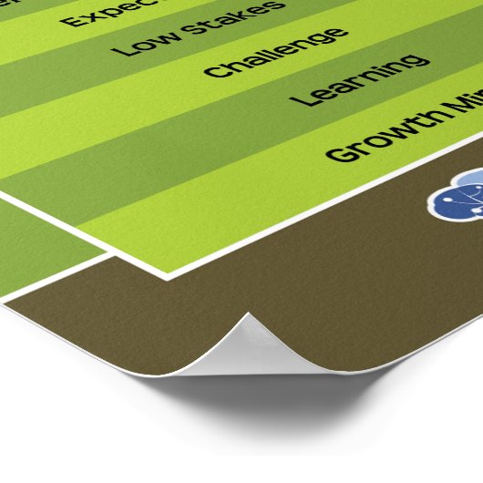 Poster Zone d'apprentissage/zone de performances (Coin)