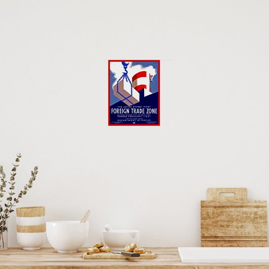 Poster Zone de commerce extérieur (Cuisine)