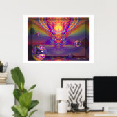 Poster Zone de couleur (Bureau à domicile)
